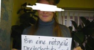 Dreilochstute will mit jungen Männern ficken! Dreilochstute ficken