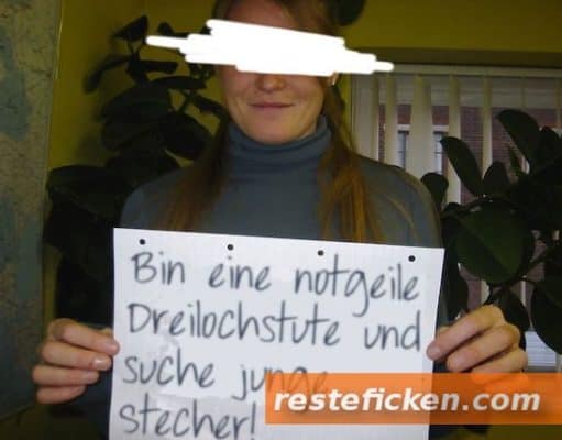 Dreilochstute will mit jungen Männern ficken! Dreilochstute ficken